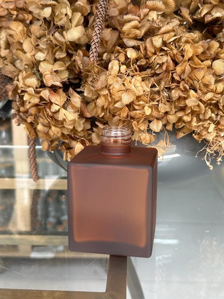 VID CUBE 250ML AMBAR TRANSP FOSCO REF:9968 - UNID