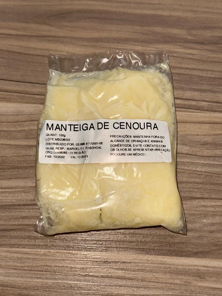 MANTEIGA DE CENOURA 100GR - UNID