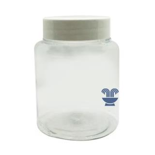 POTE 250GRS PET CRISTAL C/TAMPA BRANCA - UNID