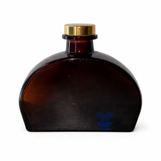 VID GARRAFA MEIA LUA 210ML AMBAR C/ROLHA REF:JR2310 - UNID