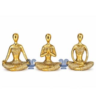 ENFEITE CERAMICA (RESINA) MOTIVO YOGA REF:SRES-B131 - UNID