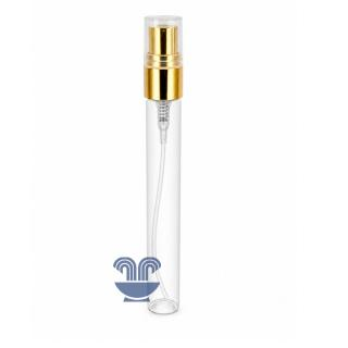 FLACONETE DE VIDRO 10ML ALTO C/VAL DOURADA  UNID