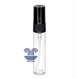 FLACONETE DE VIDRO 5ML TRANSP. C/VAL SIMPLES PRETA  WC411079 - UNID - PECA
