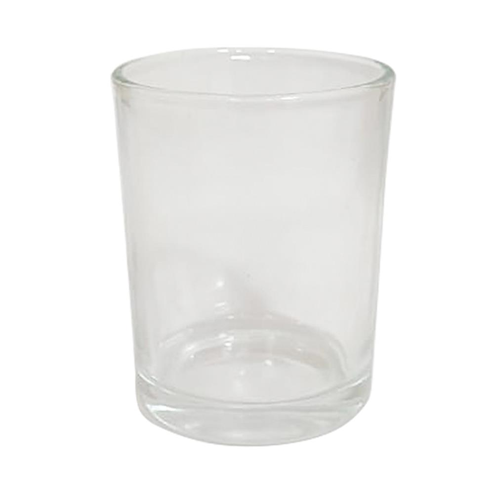 PORTA VELA DE VIDRO COPO LISO 70ML