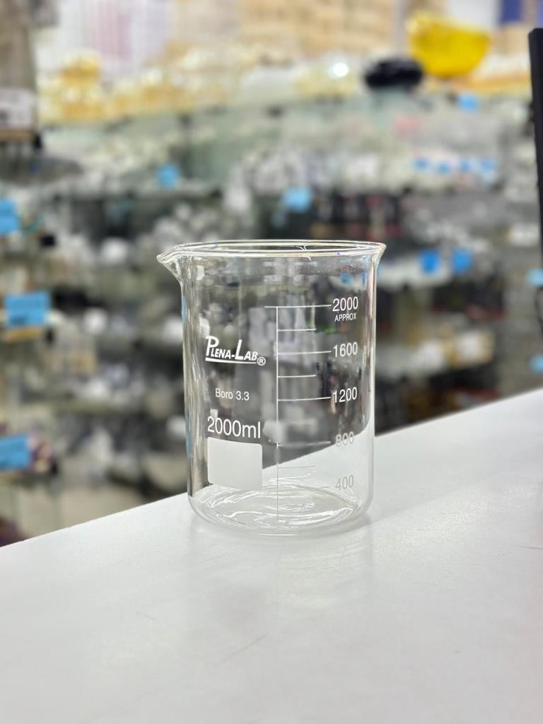 BECKER DE VIDRO GRADUADO 2000ML - UNID