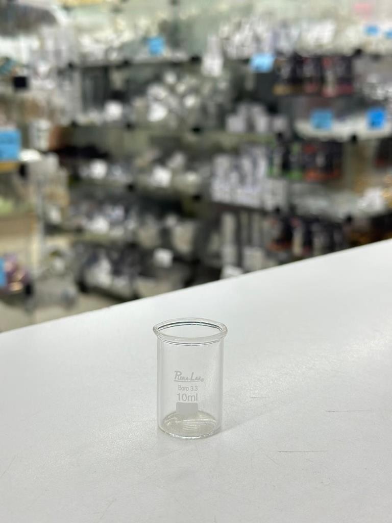 BECKER DE VIDRO GRADUADO 10ML - UNID