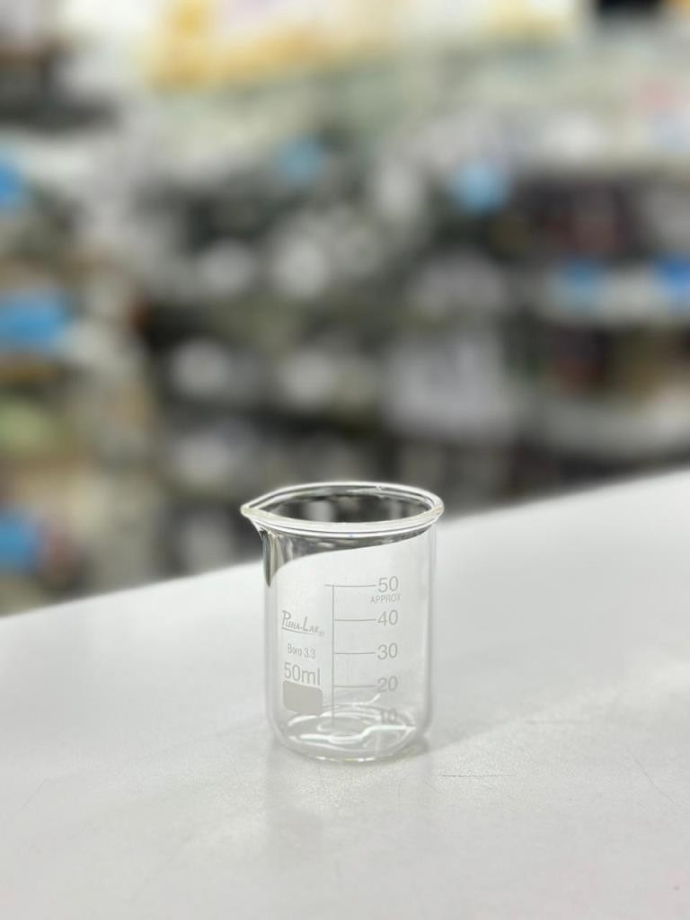 BECKER DE VIDRO GRADUADO 50ML - UNID