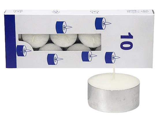 VELA RECHAUD C/10 23G BRANCA NA FORMA - UNID