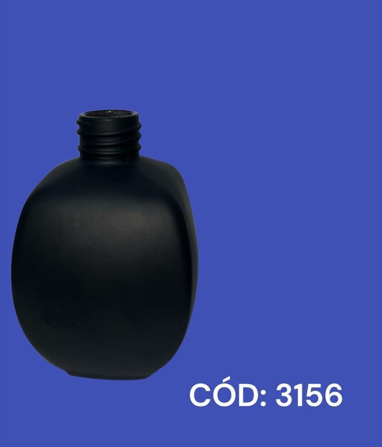 VID OVAL FOSCO PRETO 300ML REF:JR-1812 - UNID