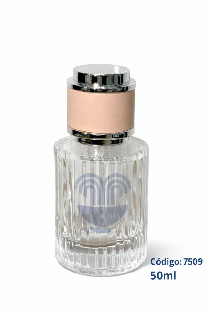 VID PERFUME REDONDO LIST. 30ML C/VAL PRATA/DOURADA E SOBRE TAMPA ROSA CX C/108 - UNID