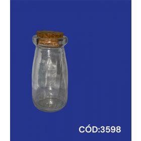 POTE DE VIDRO R.4303 LEITEIRA C/ROLHA  - UNID