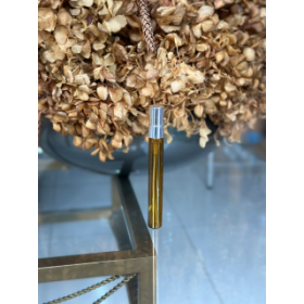 FLACONETE DE VIDRO 10ML AMBAR C/VAL PRATA - UNID