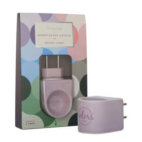 DIFUSOR ELETRICO PORCELANA LILAS - UNID