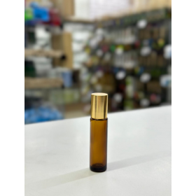 VID LABIAL 10ML AMBAR GORDINHO C/TP DOURADA - UNID