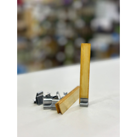 PAVIO DE MADEIRA 10CM C/SUPORTE C/10 - UNID