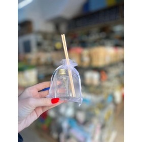 KIT AROMATIZADOR 30ML QUADRADO TRANSPARENTE - UNID