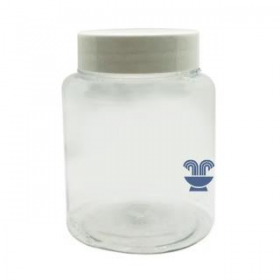 POTE 250GRS PET CRISTAL C/TAMPA BRANCA - UNID