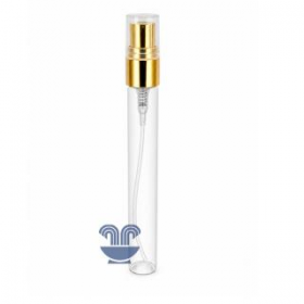 FLACONETE DE VIDRO 10ML ALTO C/VAL DOURADA  UNID