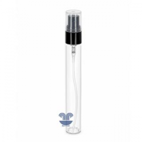 FLACONETE DE VIDRO 10ML TRANSPARENTE C/VAL SEMI PRETA REF:WC411075 - PECA
