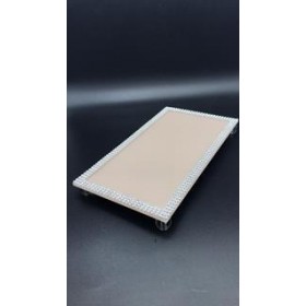 BANDEJA EL464P 12X22 VANILA C/MANTA PRATA - UNID