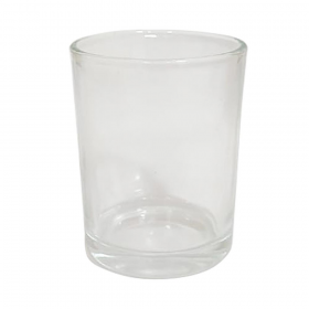 PORTA VELA DE VIDRO COPO LISO 70ML