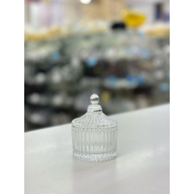 BOMBONIERE DE VIDRO FRIZADO REF:SS8231A - UNID