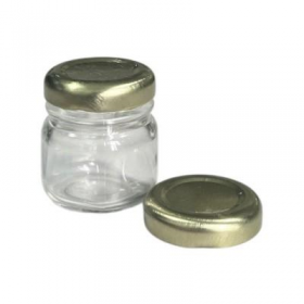 POTE GELEINHA 40 GRS COM TAMPA METAL DOURADA - UNID