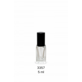 VID PORTA PERFUME 5ML SQUARE C/VAL PRETA REF:25094 - UNID