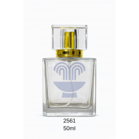 VID PERFUME RETANG. FD 50ML C/VAL DOURADA LUXO E SOBTAMPA TRANSP. REF:BM362810/25176 - UNID