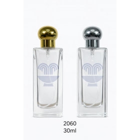 VID PORTA PERFUME RETANGULAR ALTO 30ML C/VAL E TP CHAPEU REF:25226 - UNID