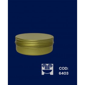 LATA DE ALUMINIO REDONDA P OURO 50ML - UNID