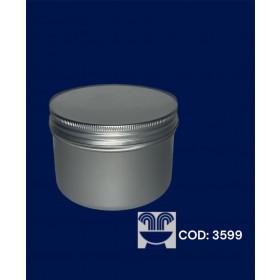 LATA DE ALUMINIO REDONDA G PRATA 150ML